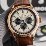 GF Factory Breitling 42MM Calfs Leather Watch Strap B25 Movement White Watch